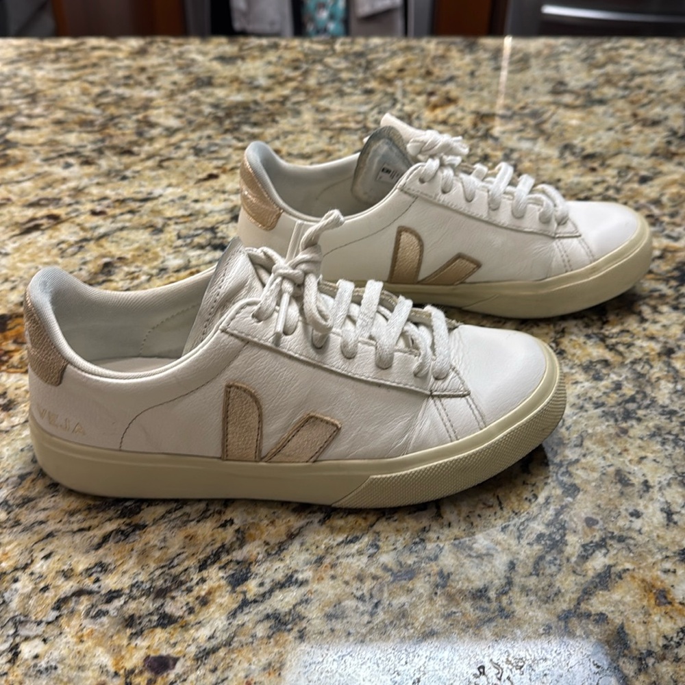 Veja Campo Chromefree Leather White Platine